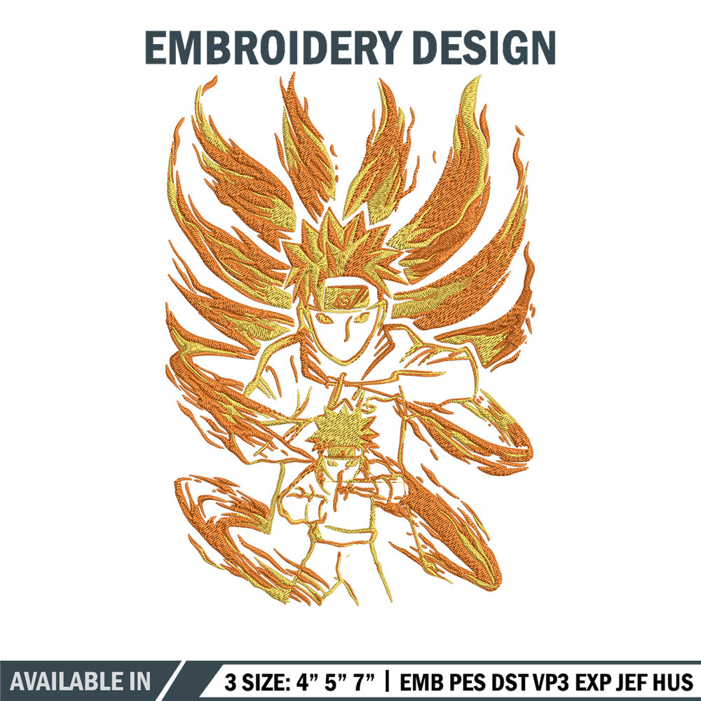 Naruto kyuubi Embroidery Design, Naruto Embroidery, Embroidery File, Anime Embroidery, Anime shirt, Digital download.jpg