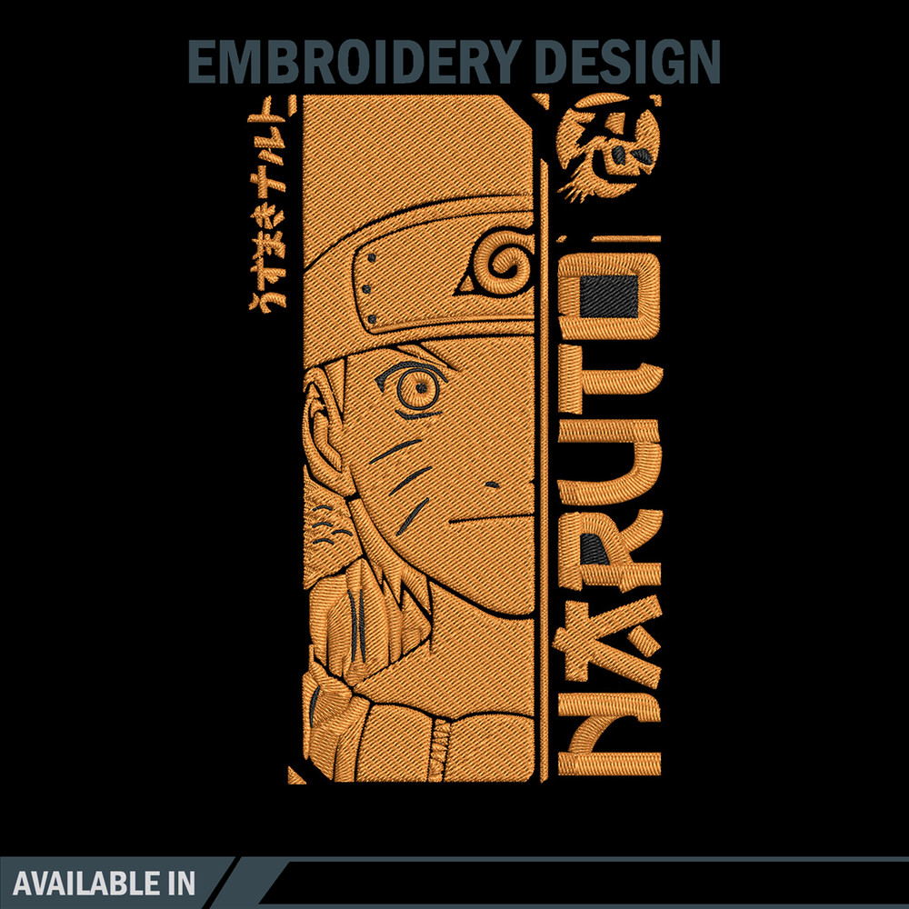 Naruto Poster Embroidery Design, Naruto Embroidery, Embroidery File,Anime Embroidery, Anime shirt, Digital download..jpg