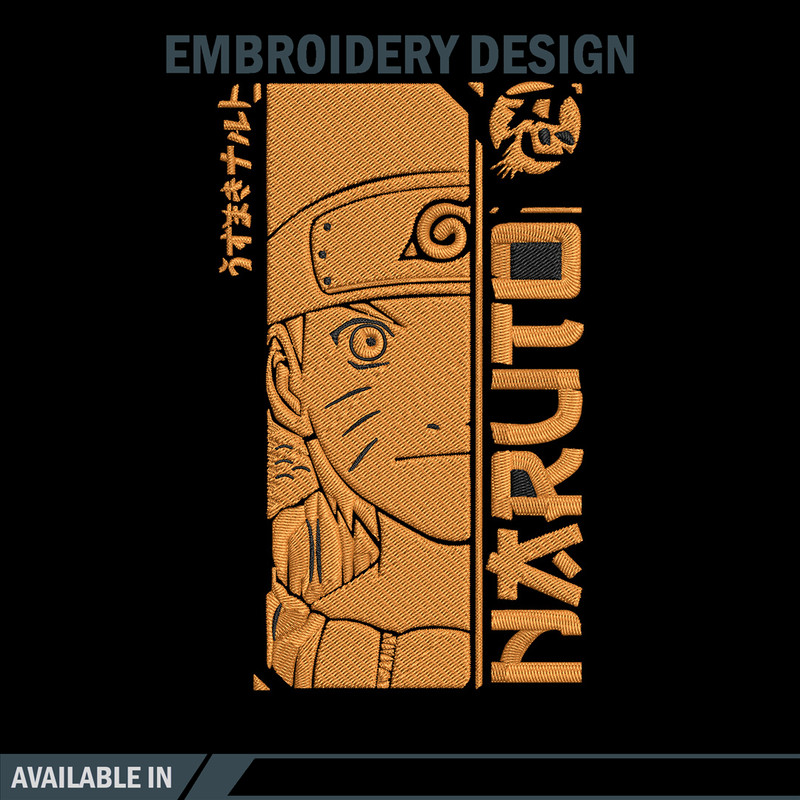 Naruto Poster Embroidery Design, Naruto Embroidery, Embroidery File,Anime Embroidery, Anime shirt, Digital download..jpg