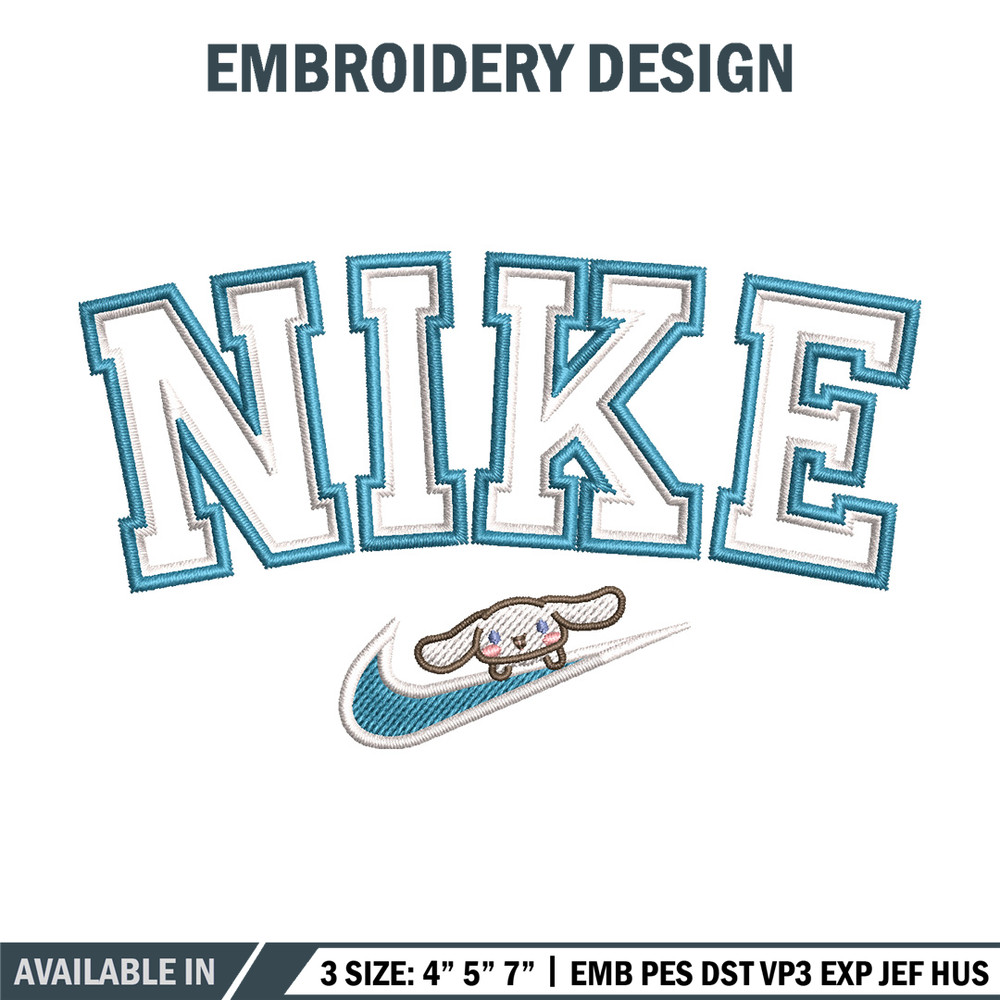 Nike bunny cute embroidery design, Bunny embroidery, Nike design,Embroidery shirt, Embroidery file, Digital download.jpg