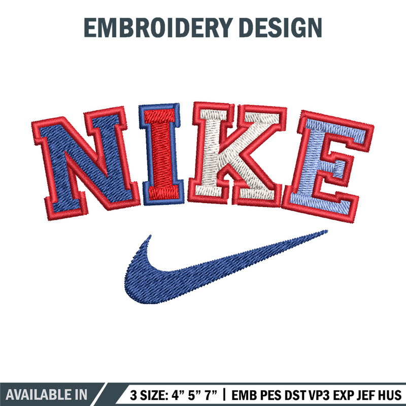 Nike color Embroidery Design, Brand Embroidery, Nike Embroidery, Embroidery File, Logo shirt, Digital download.jpg