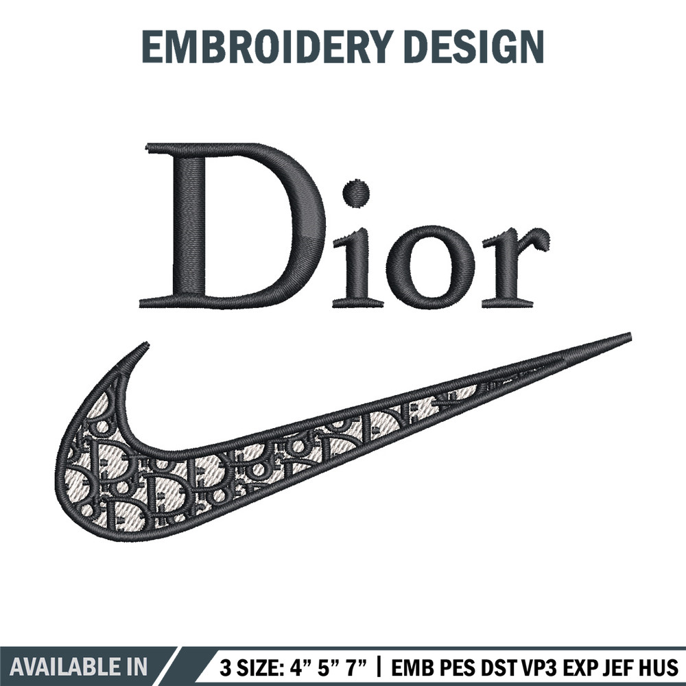 Nike dior embroidery design, Dior embroidery, Emb design, Embroidery shirt, Embroidery file, Digital download.jpg