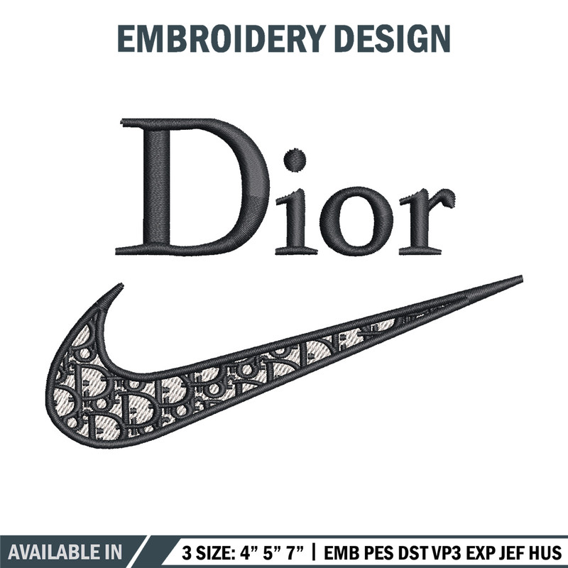 Nike dior embroidery design, Dior embroidery, Emb design, Embroidery shirt, Embroidery file, Digital download.jpg