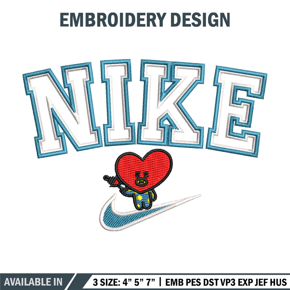 Nike red heart embroidery design, Nike embroidery, Nike design, Embroidery shirt, Embroidery file,Digital download.jpg