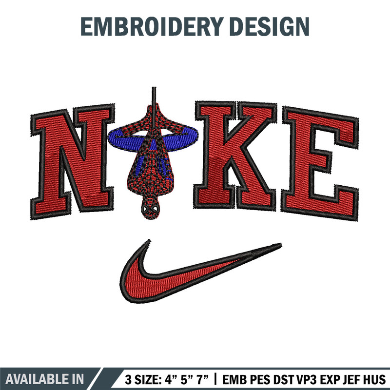 Nike spiderman embroidery design, Spiderman embroidery, Nike design, Embroidery shirt, Embroidery file, Digital download.jpg