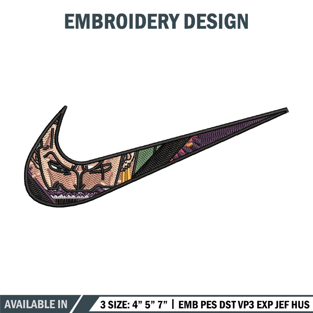 Nike x zoro embroidery design, One piece embroidery, Nike design, Embroidery shirt, Embroidery file, Digital download.jpg