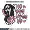 No You Hang Up Scream Embroidery design, Horror Embroidery, logo design, Embroidery File, logo shirt, Digital download..jpg
