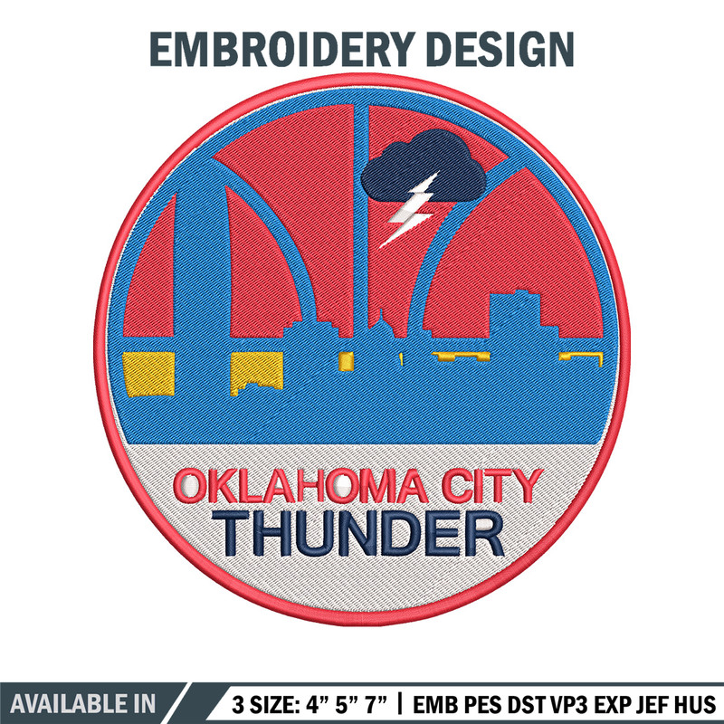 Oklahoma City Thunder logo embroidery design,NBA embroidery,Sport embroidery,Embroidery design, Logo sport embroidery.jpg