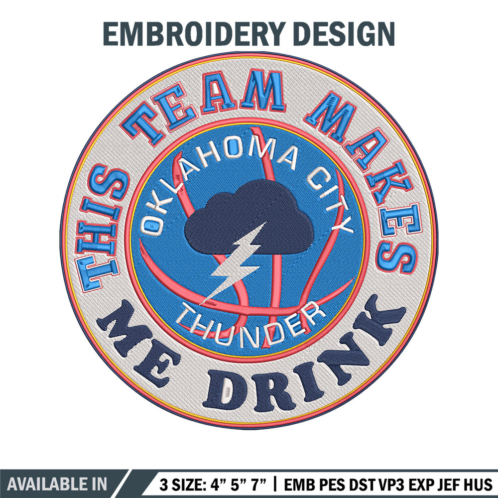 Oklahoma Thunder design embroidery design, NBA embroidery, Sport embroidery, Embroidery design, Logo sport embroidery.jpg