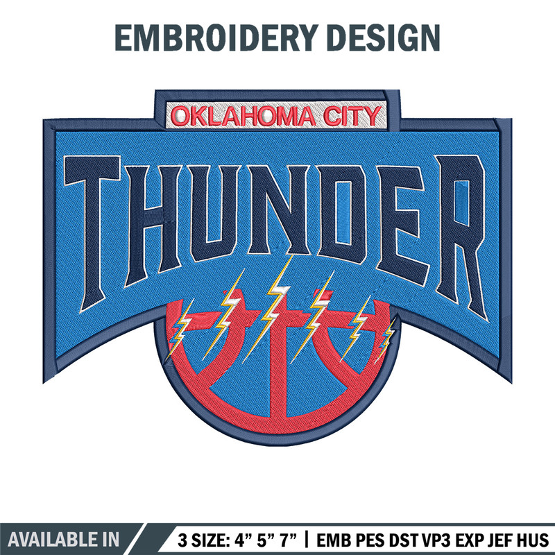 Oklahoma Thunder logo embroidery design,NBA embroidery,Sport embroidery, Embroidery design, Logo sport embroidery..jpg