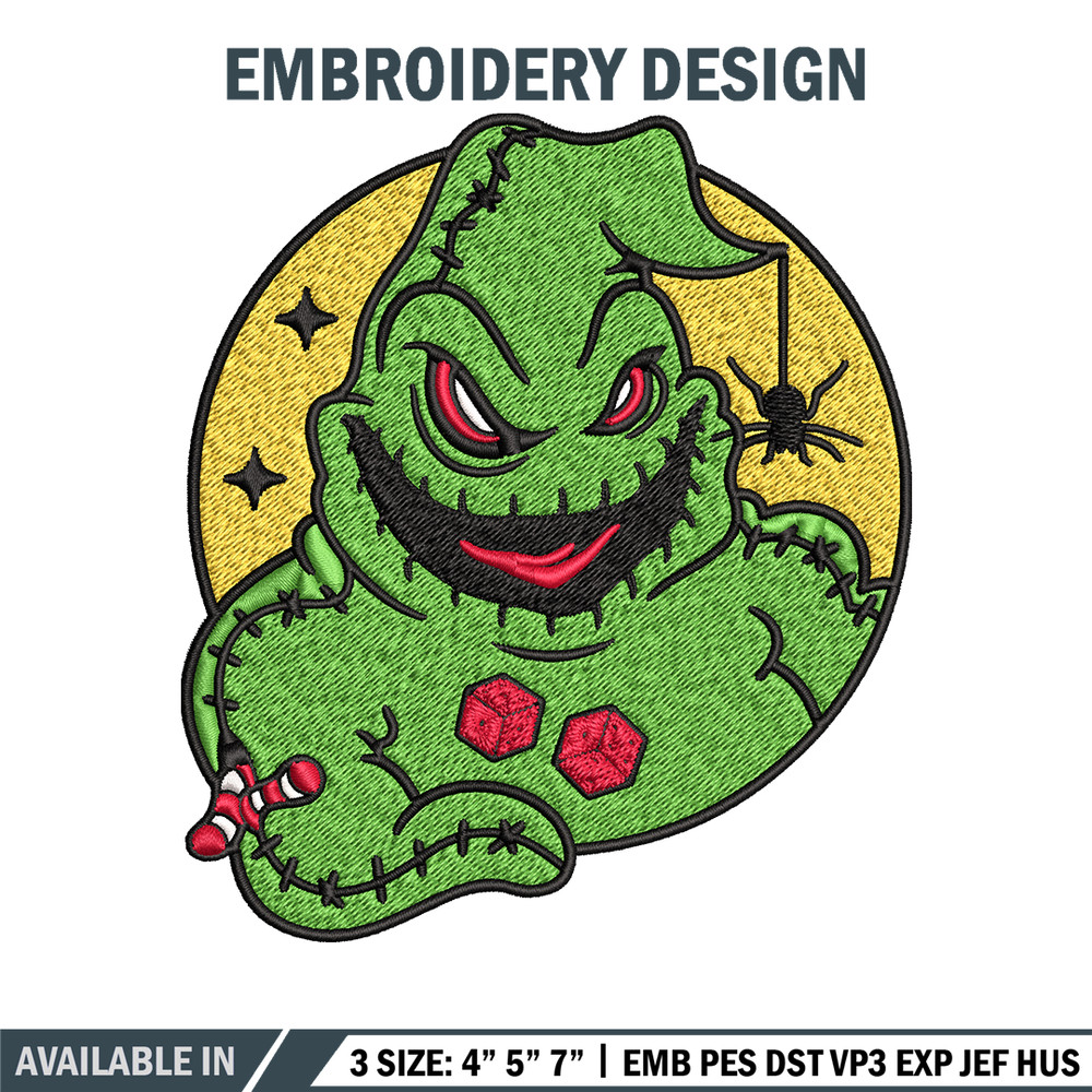 Oogie Boogie laugh Embroidery design, Oogie Boogie Embroidery, halloween design, Embroidery File, Digital download..jpg