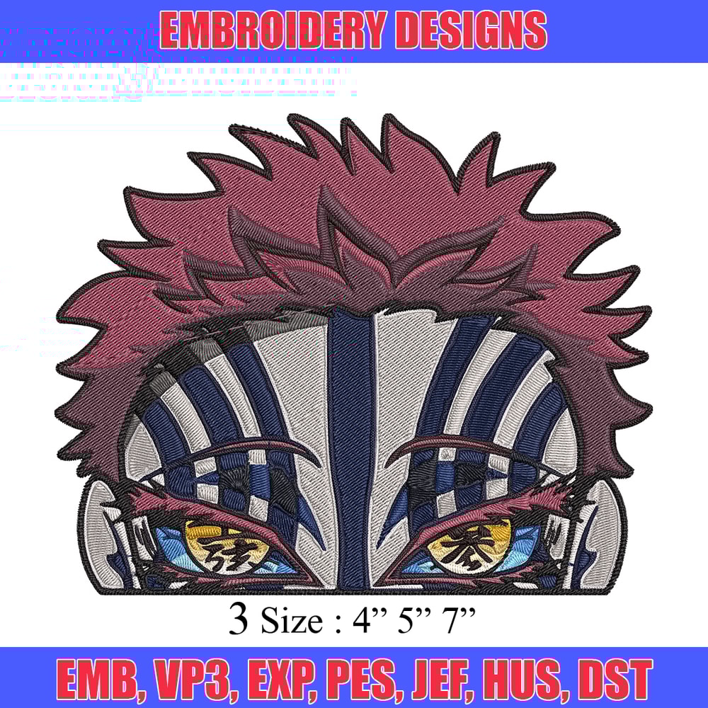 Akaza Embroidery Design, Demon slayer Embroidery, Embroidery File, Anime Embroidery, Anime shirt, Digital download.jpg