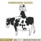 Anya riding a cow Embroidery Design, Spy x family Embroidery, Embroidery File, Anime Embroidery, Digital download.jpg