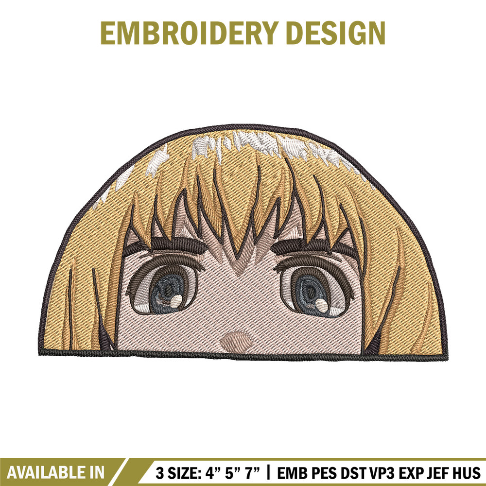 Armin Peeker Embroidery Design, Aot Embroidery, Embroidery File, Anime Embroidery, Anime shirt, Digital download.jpg