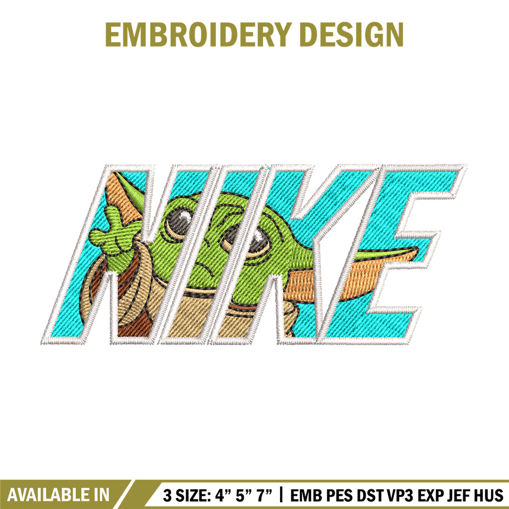 baby yota Nike embroidery design, baby yota embroidery, Nike design, logo design, logo shirt, Digital download.jpg