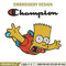 Bart Simpson Champion Embroidery design, Simpson Embroidery, cartoon design, Embroidery File, Instant download..jpg
