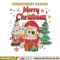 Bingo merry chrismas Embroidery Design,Bluey Embroidery, Embroidery File, Chrismas Embroidery, Digital download.jpg