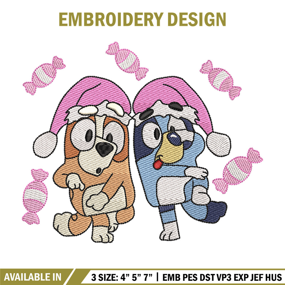 Bluey funny embroidery design, Bluey embroidery, Chrismas design, Embroidery file, Embroidery shirt, Digital download.jpg