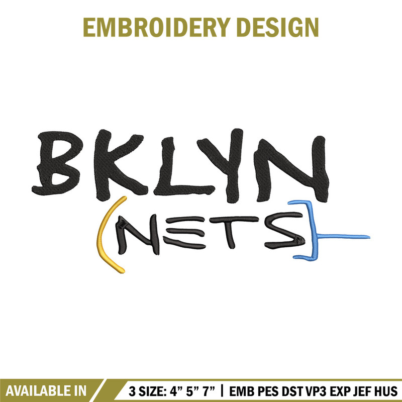 Brooklyn Nets logo embroidery design, NBA embroidery,Sport embroidery, Logo sport embroidery, Embroidery design..jpg
