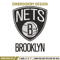 Brooklyn Nets logo embroidery design,NBA embroidery,Sport embroidery, Logo sport embroidery, Embroidery design..jpg