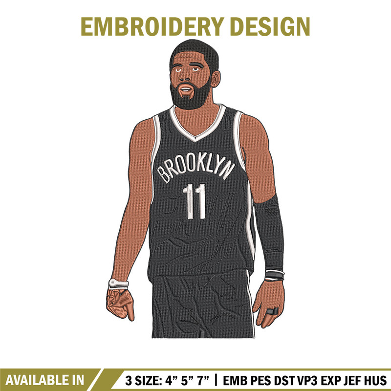 Brooklyn Nets player embroidery design, NBA embroidery,Sport embroidery, Logo sport embroidery, Embroidery design.jpg
