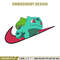 Bulbasaur x nike Embroidery Design, Pokemon Embroidery, Embroidery File, Nike Embroidery, Anime shirt, Digital download.jpg