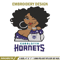 Charlotte Hornets girl embroidery design, NBA embroidery, Sport embroidery, Embroidery design, Logo sport embroidery..jpg