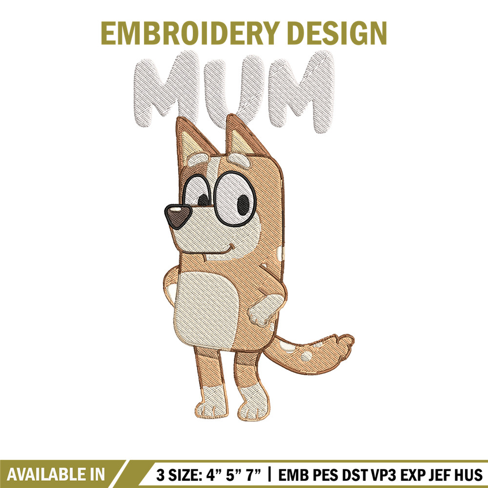 Chilli Heeler Embroidery, Bluey Cartoon Embroidery, cartoon Embroidery, Embroidery File, cartoon shirt, digital download.jpg