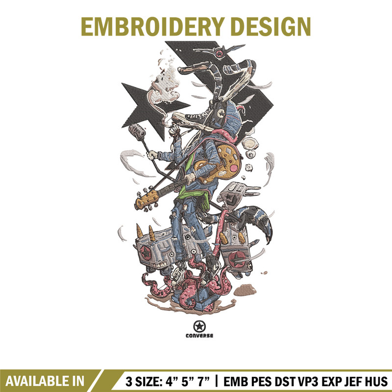 Converse logo Embroidery Design, Converse Embroidery, Embroidery File, Anime Embroidery, Anime shirt, Digital download.jpg