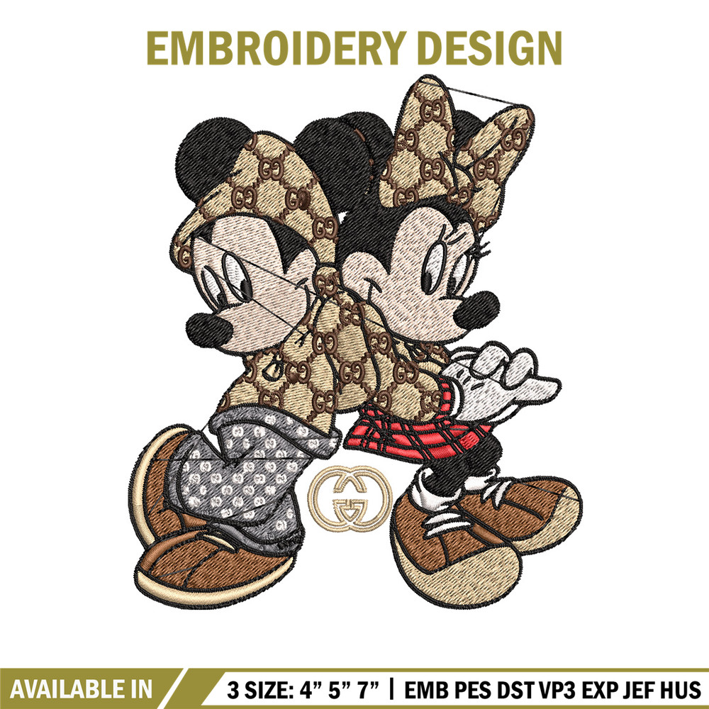 Couple gucci mouse Embroidery Design, Gucci Embroidery, Embroidery File, Logo shirt,Sport Embroidery, Digital download.jpg