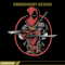 Deadpool circle Embroidery Design, Deadpool Embroidery, Embroidery File, Anime Embroidery, Anime shirt, Digital download.jpg