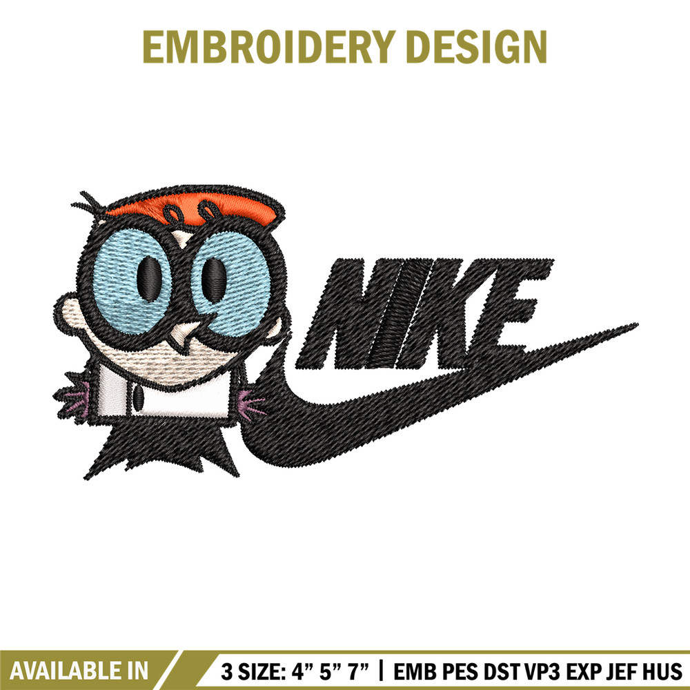 Dexter cartoon Nike Embroidery design, Dexter cartoon Embroidery, Nike design, Embroidery file, Instant download..jpg
