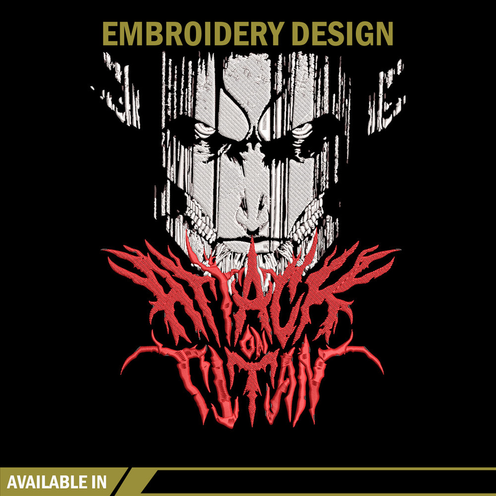 Eren poster Embroidery Design, Aot Embroidery,Embroidery File, Anime Embroidery, Anime shirt,Digital download..jpg