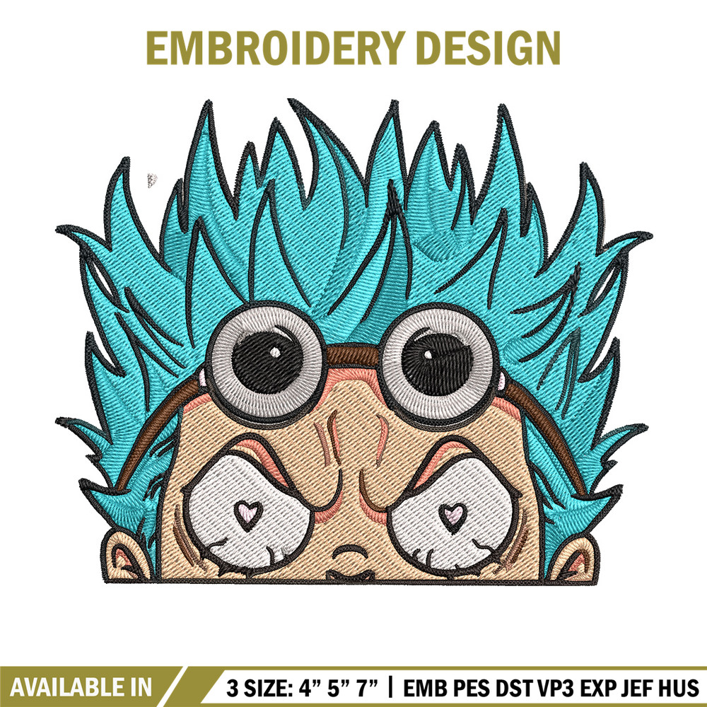 Franky Peeker Embroidery Design, One piece Embroidery, Embroidery File, Anime Embroidery, Anime shirt, Digital download.jpg