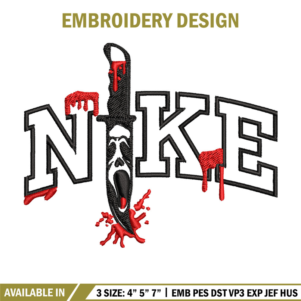Ghost Face Nike Embroidery design, Ghost Face Nike Embroidery, Embroidery File, Nike design, Digital download..jpg