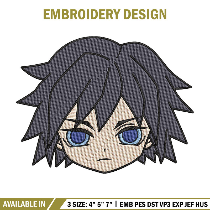 Giyuu chibi Embroidery Design,Demon slayer Embroidery,Embroidery File,Anime Embroidery,Anime shirt, Digital download.jpg