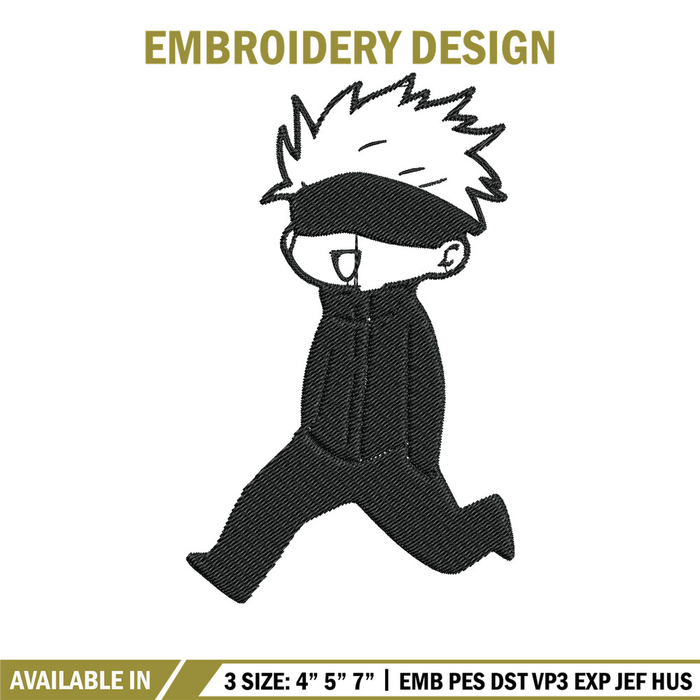 Gojo cute Embroidery Design, Jujutsu Embroidery, Embroidery File, Anime Embroidery, Anime shirt, Digital download.jpg