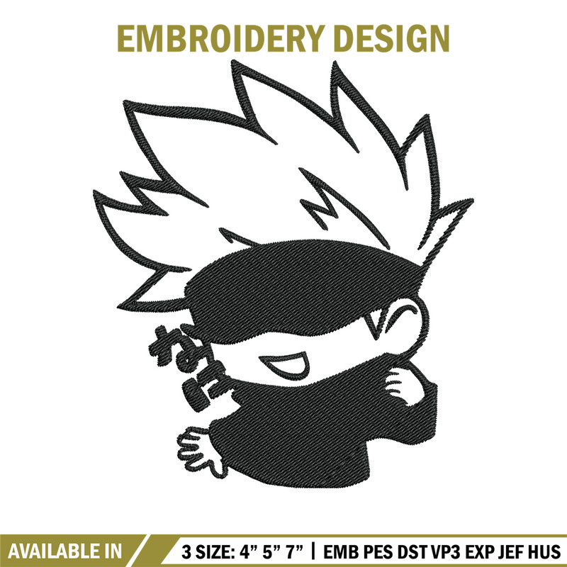 Gojo cute Embroidery Design,Jujutsu Embroidery, Embroidery File, Anime Embroidery, Anime shirt, Digital download.jpg