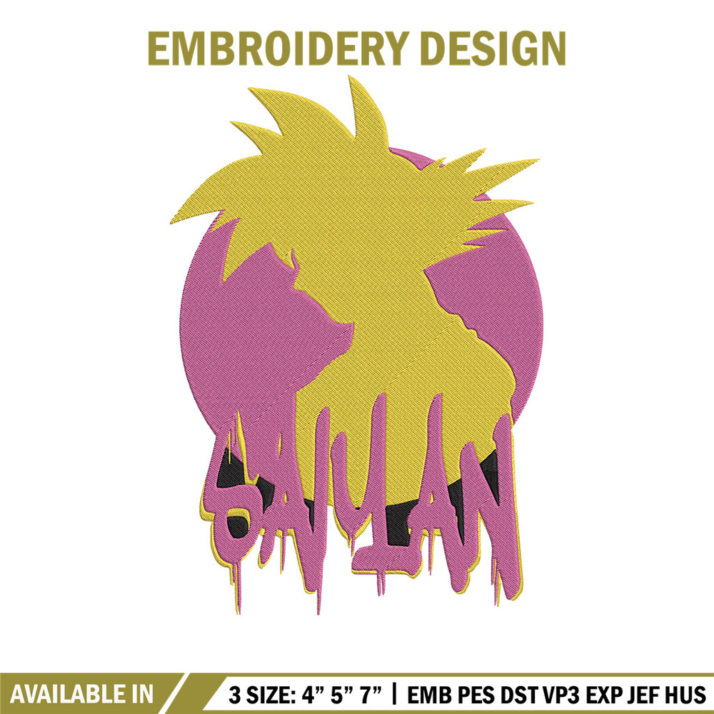 Goku circle Embroidery Design, Dragonball Embroidery, Embroidery File, Anime Embroidery, Anime shirt, Digital download.jpg