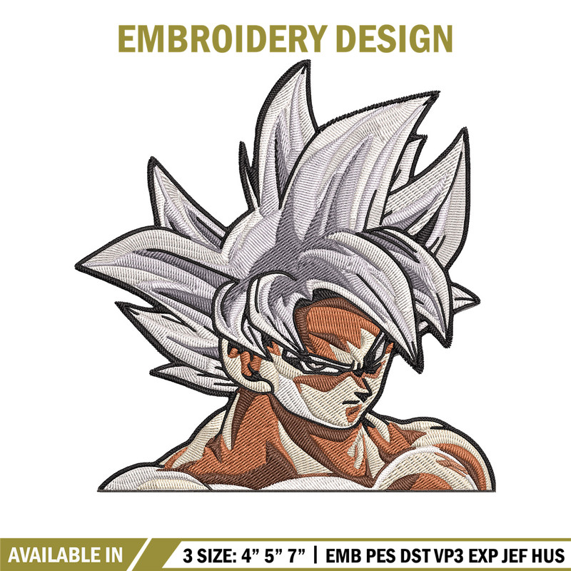 Goku mui Embroidery Design, Dragonball Embroidery, Embroidery File, Anime Embroidery, Anime shirt, Digital download.jpg
