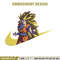 Goku ssj 3 Embroidery Design, Dragonball Embroidery, Embroidery File, Nike Embroidery, Anime shirt, Digital download.jpg