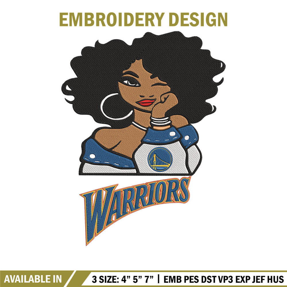 Golden State Warriors girl embroidery design, NBA embroidery,Sport embroidery, Embroidery design,Logo sport embroidery.jpg