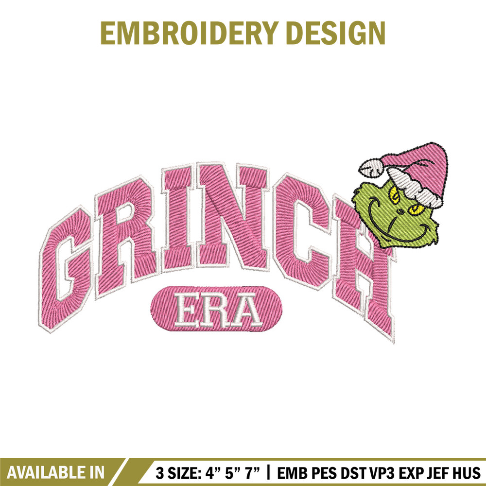 Grinch era embroidery design, Grinch embroidery, Chrismas design, Embroidery shirt, Embroidery file, Digital download.jpg