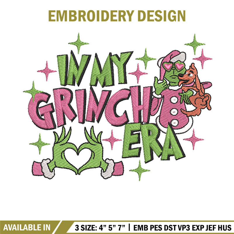 Grinch era embroidery design,Grinch embroidery, Chrismas design, Embroidery shirt, Embroidery file, Digital download.jpg