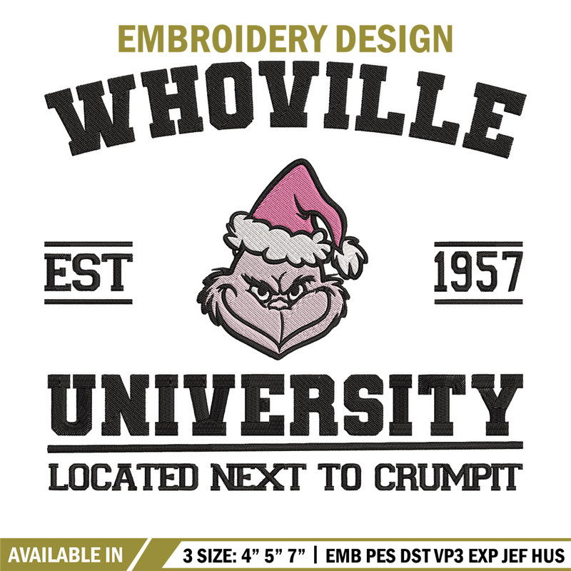 Grinch est 1957 Embroidery Design, Grinch Embroidery, Embroidery File, Chrismas Embroidery, Anime shirt,Digital download.jpg