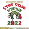 Grinch Hand Stock Illustrations Embroidery design, Grinch Embroidery, Embroidery File, Grinch design, Instant download.jpg