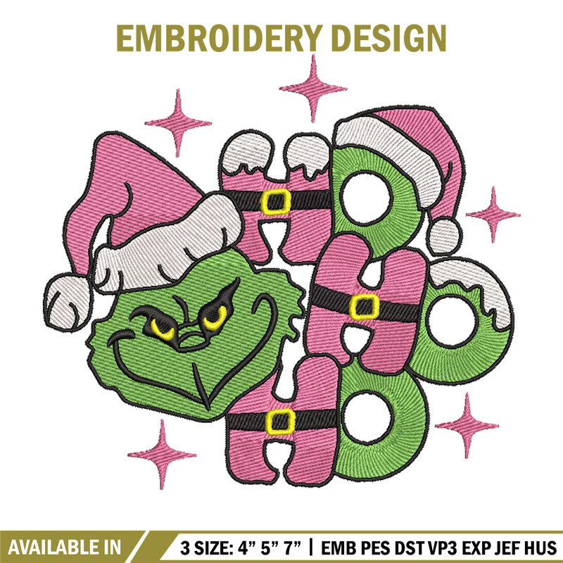 Grinch laugh embroidery design,Chrismas design, Embroidery shirt, Embroidery file, Grinch embroidery, Digital download.jpg