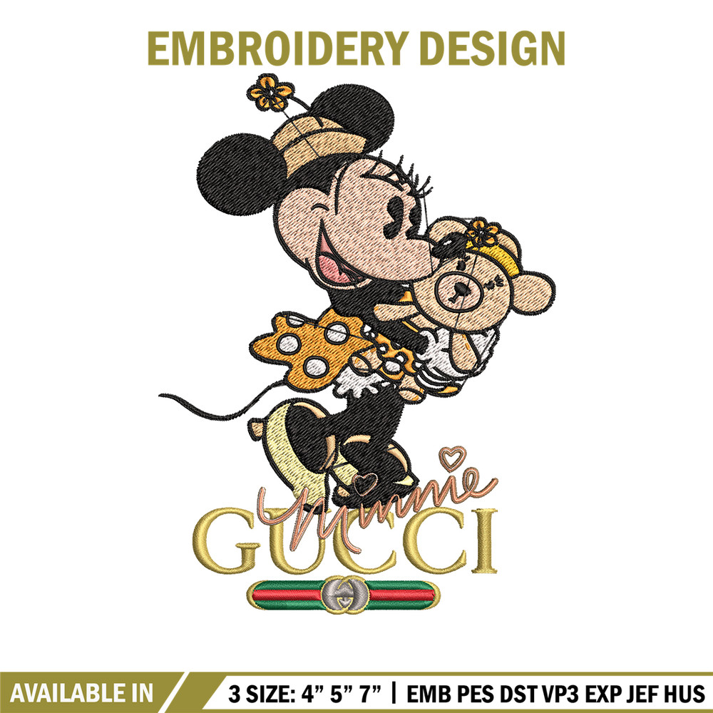 Gucci Minnie mouse Embroidery design, Gucci Embroidery, Disney design, Embroidery File, cartoon shirt, Digital download..jpg