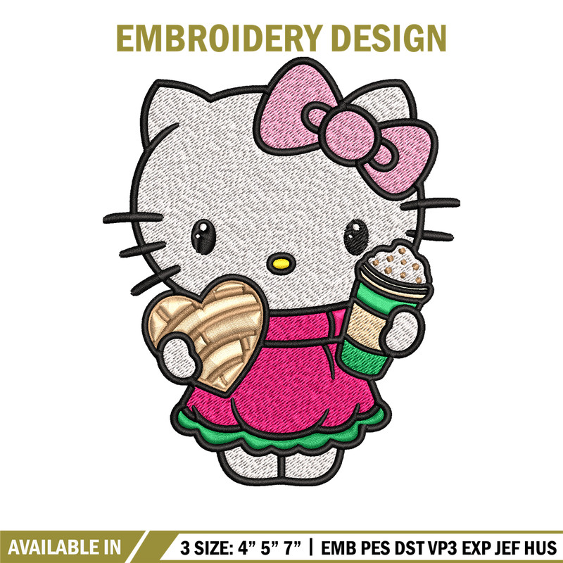 Hallokitty Embroidery design, Hallokitty Embroidery, cartoon design, Embroidery File, cartoon shirt, Digital download..jpg