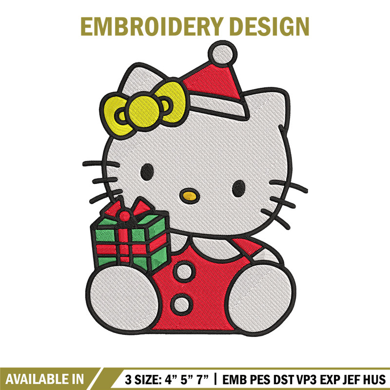 Hello kitty chrismas Embroidery Design,Kitty Embroidery,Embroidery File, Anime Embroidery, Anime shirt, Digital download.jpg